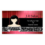 Businesscards del salón de pelo tarjetas de negocio