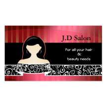 Businesscards del salón de pelo tarjeta de visita