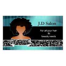 Businesscards del salón de pelo tarjetas de visita