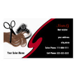 Businesscards del salón de pelo tarjetas de negocio