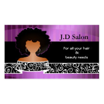 Businesscards del salón de pelo tarjetas de visita