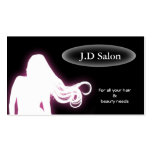 businesscards púrpuras del salón de pelo tarjetas de negocio