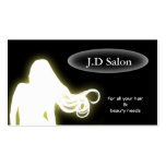 Businesscards verdes del salón de pelo tarjetas de negocio