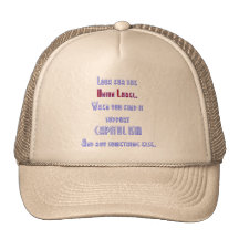 Busque la etiqueta de unión gorro de camionero