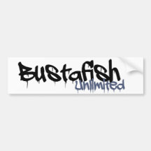 bustafish ilimitados etiqueta de parachoque
