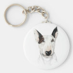Busto de bull terrier llaveros personalizados