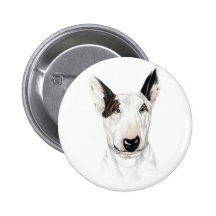Busto de bull terrier pins