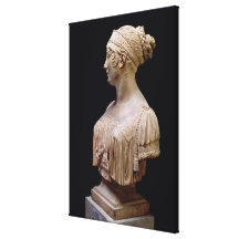 Busto del retrato de Jeanne Delhorme, 1802 (terrac Impresión En Lona