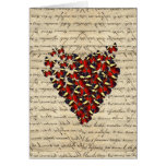 Butterfies románticos del vintage tarjeta