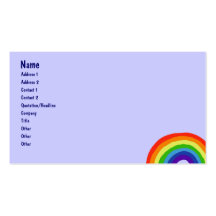BV tarjeta de visita inspirada del arco iris