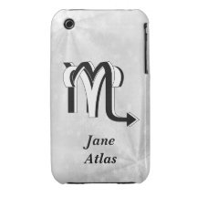 Bw del aries y del escorpión iPhone 3 Case-Mate carcasas