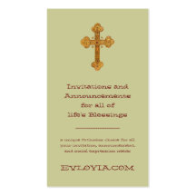 byzantinecross, invitaciones y invitaciones f… plantilla de tarjeta de negocio