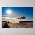 C-17 que saca de cama de lago seco posters