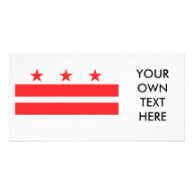 C.C. DE WASHINGTON TARJETA CON FOTO PERSONALIZADA