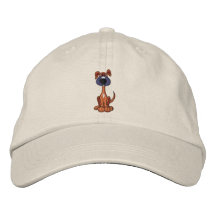 CA gorra bordado lindo del perro de perrito Gorra De Béisbol