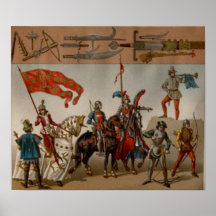 Caballero con heraldo poster