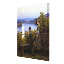 Caballero de Daniel Ridgway del ~ de la tarde del  Impresiones En Lona