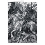 Caballero, muerte y el diablo - Albrecht Dürer Tarjeton