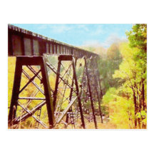 Caballete del tren tarjeta postal