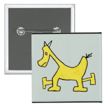 Caballo amarillo pins
