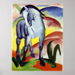 Caballo azul impresiones