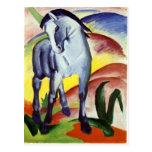 Caballo azul tarjetas postales