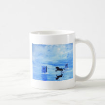 caballo de guerra negro tazas de café