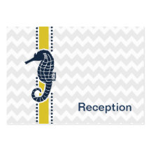 caballo de mar del galón, tarjetas de la recepción plantilla de tarjeta de negocio