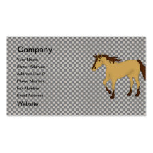 Caballo del ante tarjetas de visita