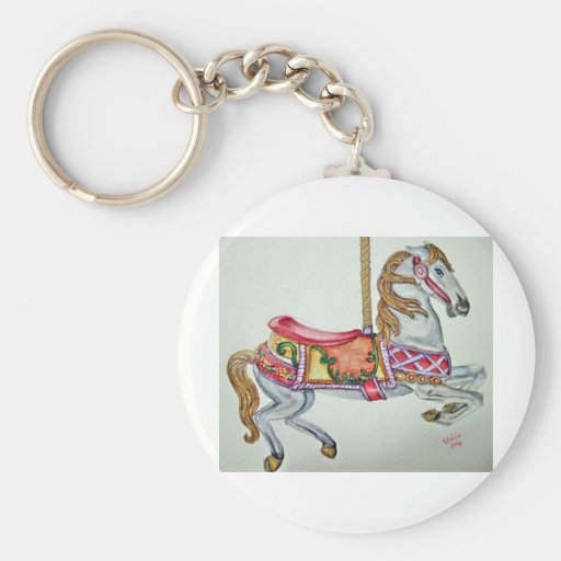 caballo del carrusel llaveros personalizados