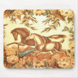 Caballo ecuestre Mousepad 1 del vintage Tapete De Ratón