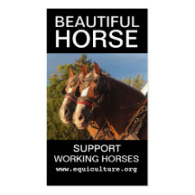 Caballo hermoso plantilla de tarjeta personal