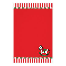 Caballo mecedora del navidad papeleria de diseño