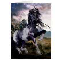Caballo pintado azul de Apache Tarjetas