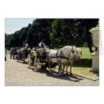 Caballo y carro, Hampton Court, Inglaterra Tarjetón