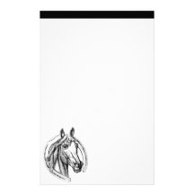 Caballo y herradura inmóviles papelería personalizada