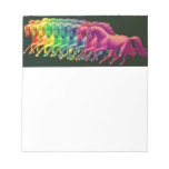 Caballos de diversa libreta de los colores bloc