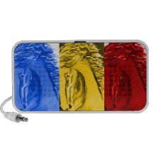 Caballos del arte pop laptop altavoz