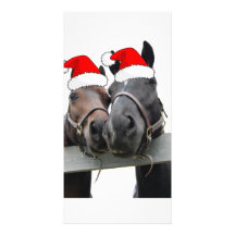 Caballos del navidad tarjeta personal