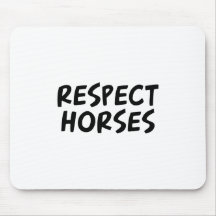 Caballos del respecto alfombrillas de raton