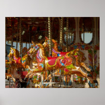 Caballos del tiovivo poster