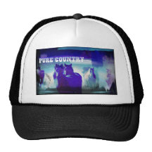 Caballos en azul gorros bordados