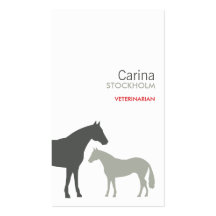 CABALLOS GRISES PLANTILLA DE TARJETA DE NEGOCIO