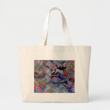 caballos salvajes bolsa lienzo