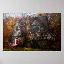 Cabaña - Cranford, NJ - cabaña del otoño Posters