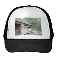 Cabaña de madera rústica gorro de camionero