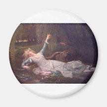 Cabanel Alejandro Ofelia 1883 Imán De Frigorifico