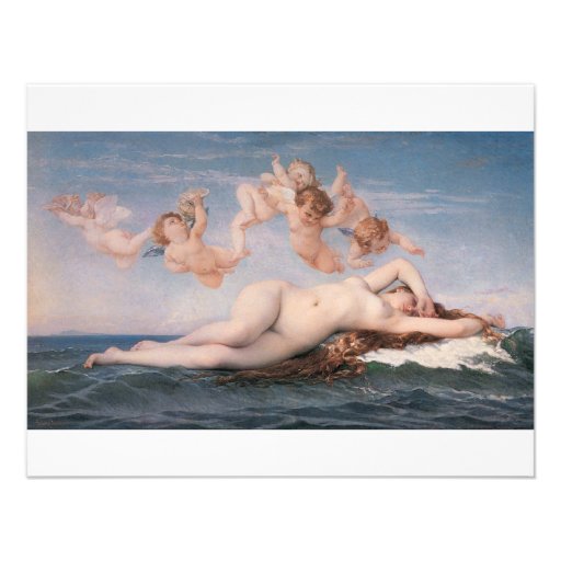 Cabanel el nacimiento de Venus 1863 Invitacion Personal