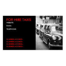Cabbies de Londres Tarjeta De Visita