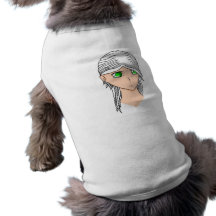 Cabeza cristalina camiseta de mascota